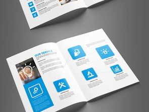 大氣藍色企業(yè)形象公司宣傳畫冊設(shè)計 高清AI模板下載與策劃指南